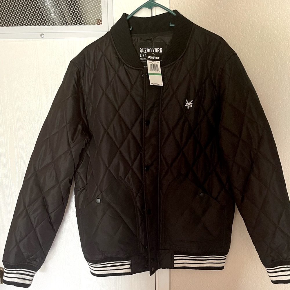 Men’s Large Black ZOO YORK casual jacket